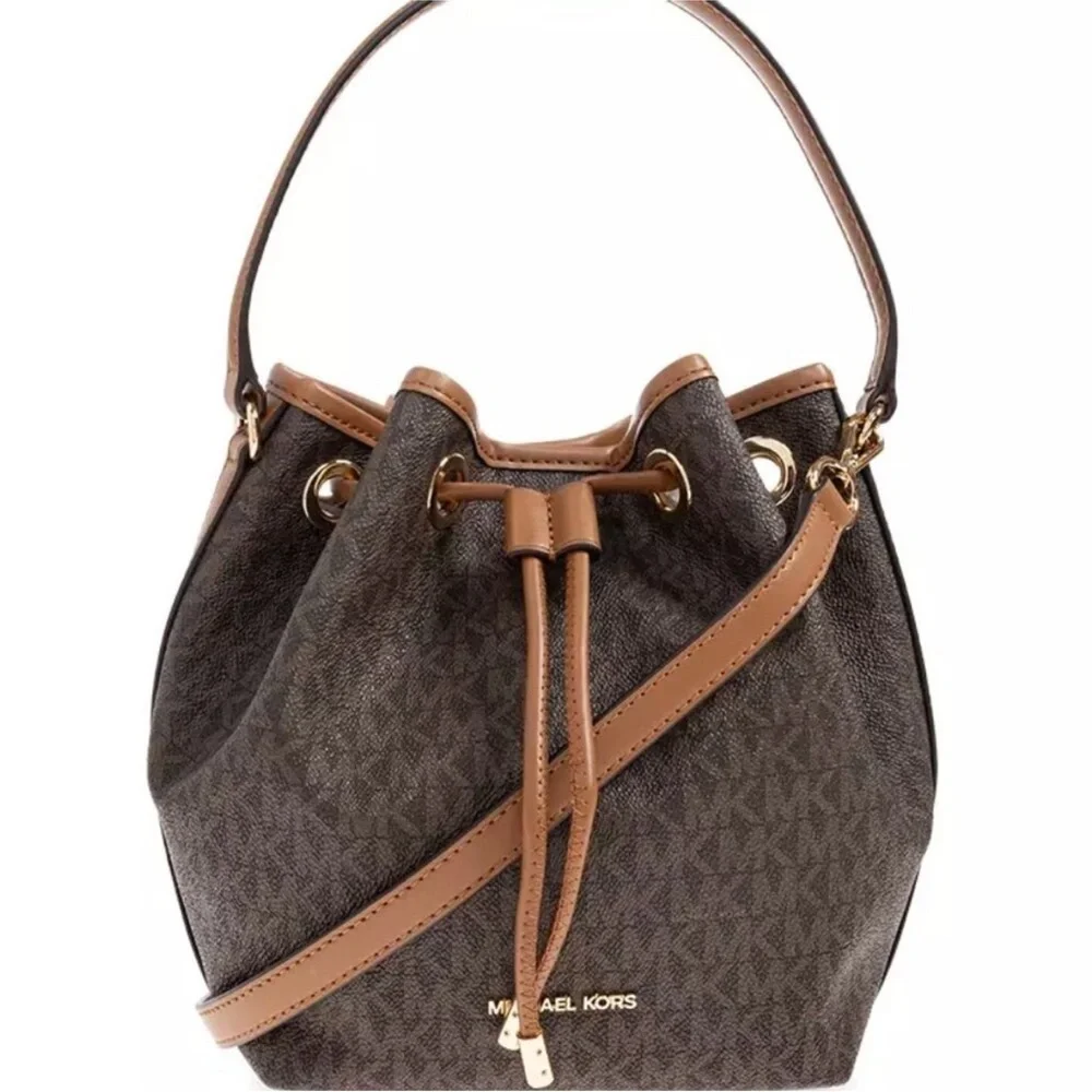 Michael Kors Dark Brown Bucket cross body Bag